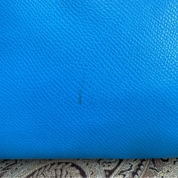 Coach Crossgrain Leather Margot Carryall Shoulder Bag Crossbody Sky Blue F34607 - Picture 6 of 16